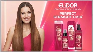 Elidor Brezilya Keratin Terapi Serisi ile Mükemmel Düz Saçlar Hep Seninle.