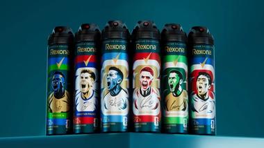 Rexona 72 saat etkili deodorant sprey serisi. Rexona, 2026 FIFA Dünya Kupası'nın resmi deodorant sponsorudur.